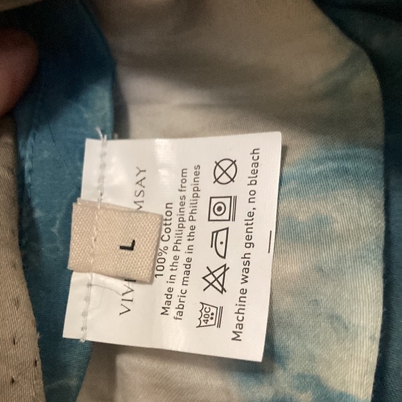 Vivien Ramsay tie dye skirt. Leather waistband. One of a kind.  Tag removed. - Picture 9 of 13